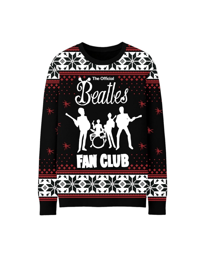 The Beatles Official Beatles Fan Club Ugly Christmas Sweater $17.05 Sweatshirts