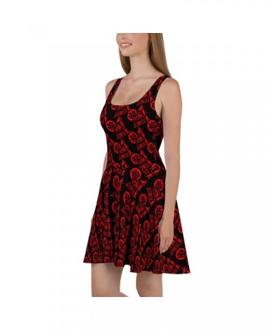 Steam Powered Giraffe Black with Red SPG Logo Skater Dress $22.05 Dresses