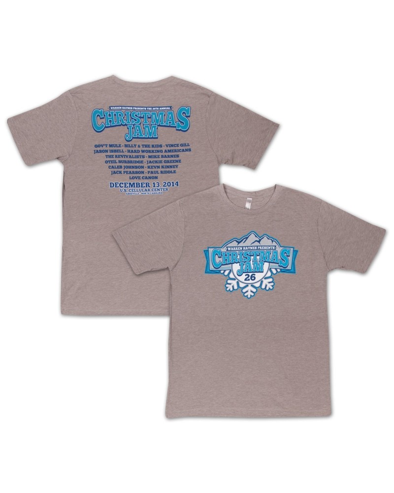 Warren Haynes Christmas Jam 26 Tan T-Shirt $9.80 Shirts