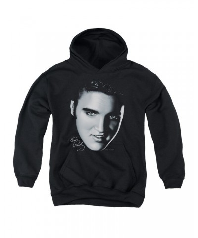 Elvis Presley Youth Hoodie | BIG FACE Pull-Over Sweatshirt $9.86 Sweatshirts