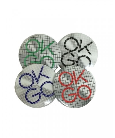 OK Go Crosshatch Logo Button $2.00 Accessories