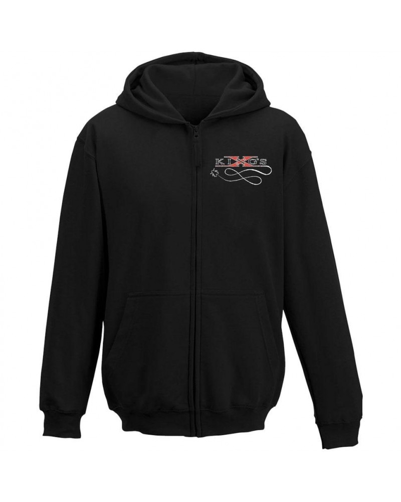 King's X Fly Logo Single Breath Zip Hoodie $16.65 Sweatshirts