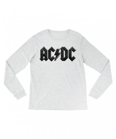 AC/DC Heather Long Sleeve Shirt | Crocodile Texture Logo Shirt $14.38 Shirts