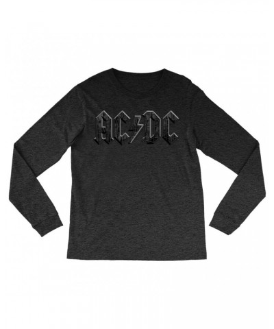 AC/DC Heather Long Sleeve Shirt | Crocodile Texture Logo Shirt $14.38 Shirts