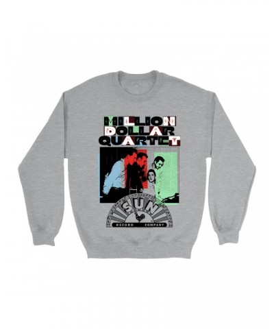 Sun Records Sweatshirt | Multi-Color Million Dollar Quartet Image Sweatshirt $10.83 Sweatshirts