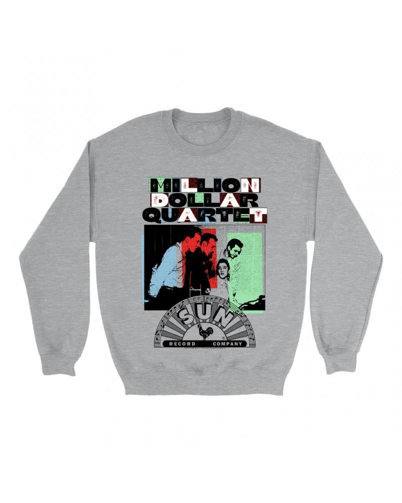 Sun Records Sweatshirt | Multi-Color Million Dollar Quartet Image Sweatshirt $10.83 Sweatshirts