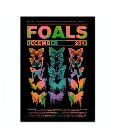 Foals Neon Butterfly Poster $5.10 Decor