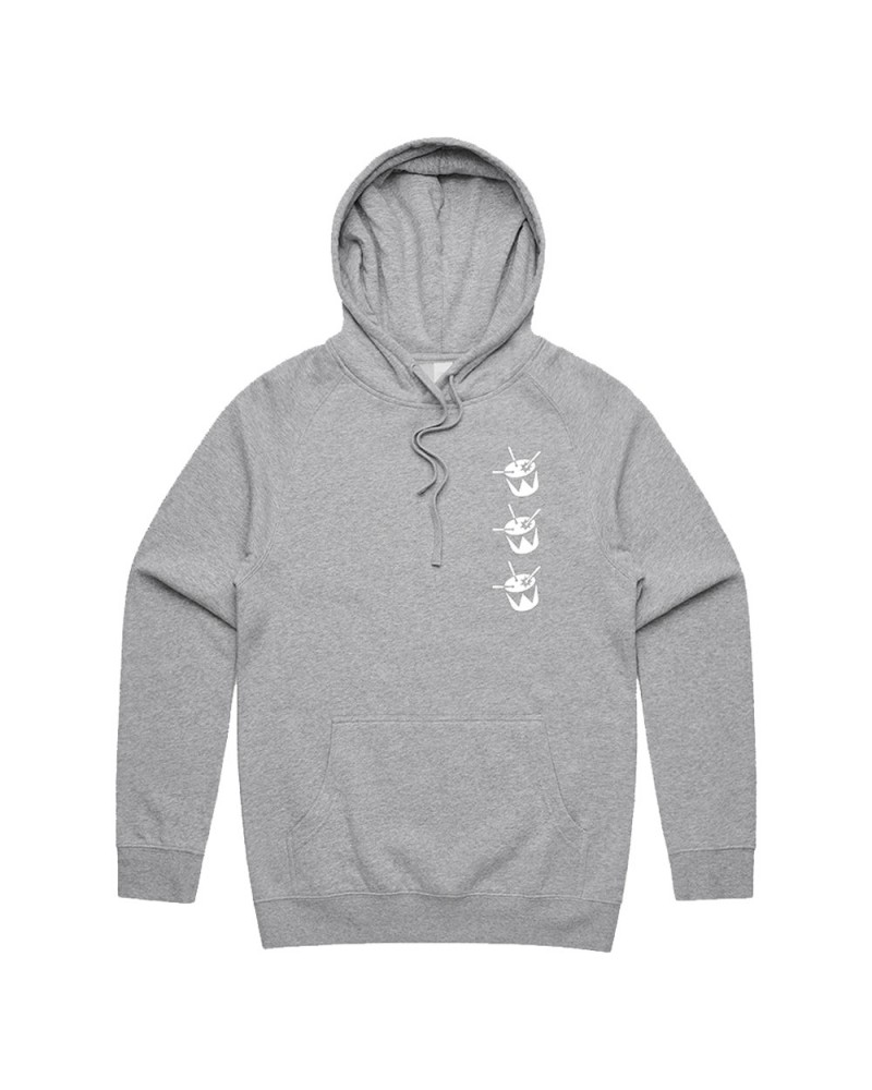 Triple J Drum Logo Hoodie (Grey) $19.19 Sweatshirts