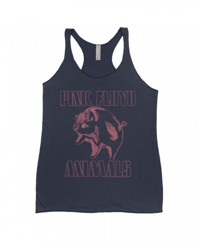 Pink Floyd Ladies' Tank Top | Pink Distressed 1978 NYC In The Flesh Concert Shirt $12.16 Shirts