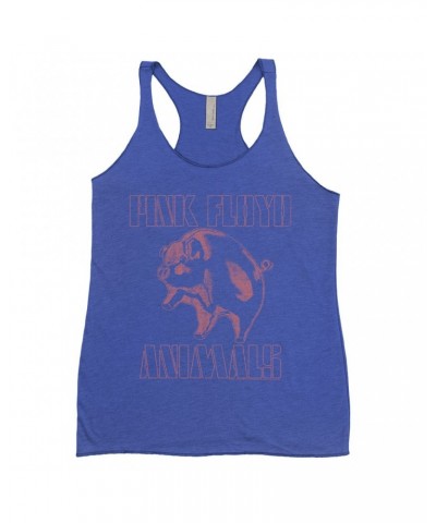 Pink Floyd Ladies' Tank Top | Pink Distressed 1978 NYC In The Flesh Concert Shirt $12.16 Shirts