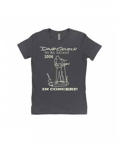 David Gilmour Ladies' Boyfriend T-Shirt | On An Island In Concert 2006 Shirt $7.98 Shirts