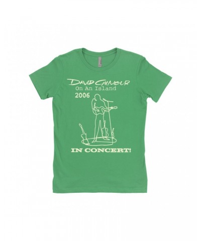 David Gilmour Ladies' Boyfriend T-Shirt | On An Island In Concert 2006 Shirt $7.98 Shirts