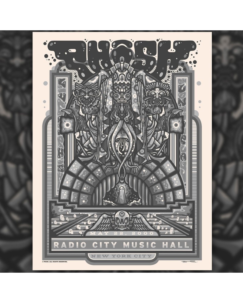 Phish Limited Edition Silver Metal "Ghost” LP on LP 04 Poster by Drew Millward $29.25 Vinyl