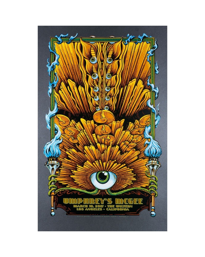 Umphrey's McGee Masthay Wiltern Los Angeles Poster $14.10 Decor