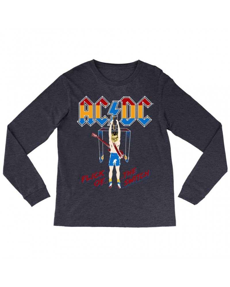 AC/DC Long Sleeve Shirt | Colorful Flick Of The Switch Shirt $10.78 Shirts