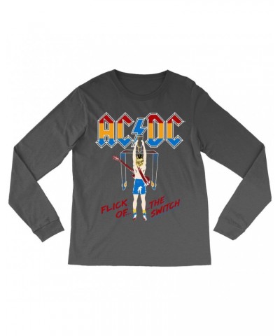 AC/DC Long Sleeve Shirt | Colorful Flick Of The Switch Shirt $10.78 Shirts