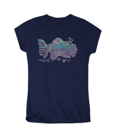 Jerry Garcia Women's Garcia Fish Shirt $5.64 Shirts