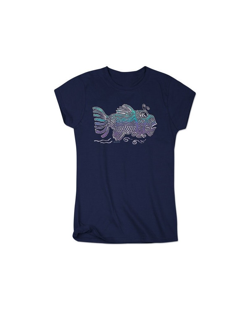 Jerry Garcia Women's Garcia Fish Shirt $5.64 Shirts