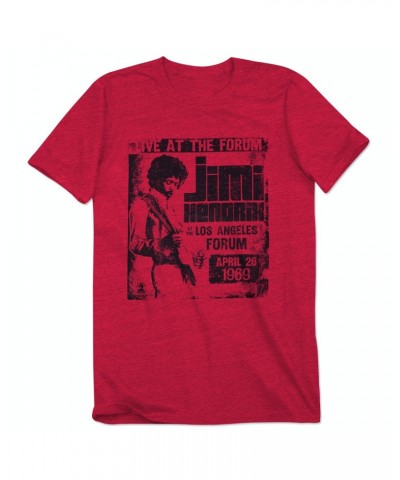 Jimi Hendrix Live at the Los Angeles Forum 1969 T-shirt $10.00 Shirts