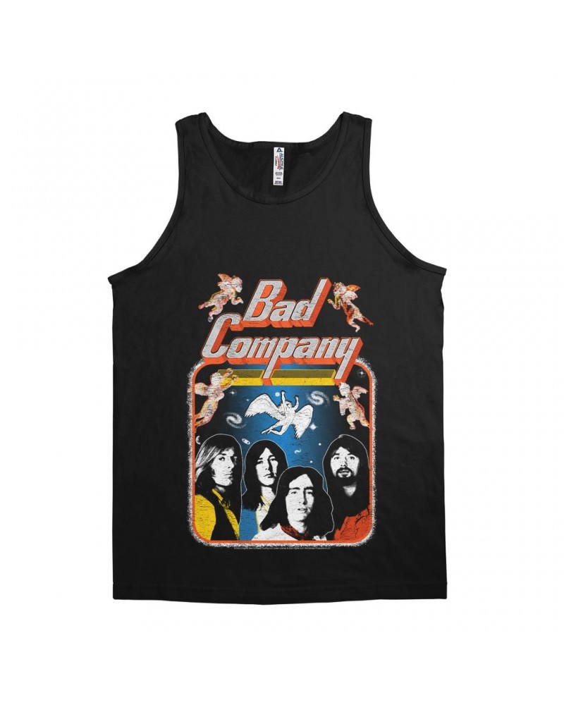 Bad Company Unisex Tank Top | Vintage Burnin' Through America Tour Distressed Shirt $10.48 Shirts