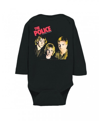 The Police Long Sleeve Bodysuit | Outlandos Album Cover Bodysuit $9.34 Shirts