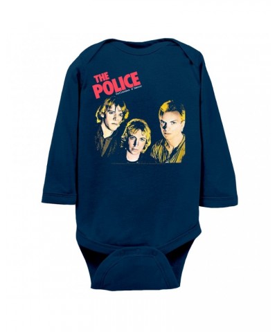 The Police Long Sleeve Bodysuit | Outlandos Album Cover Bodysuit $9.34 Shirts