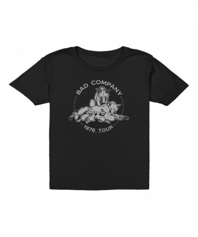 Bad Company Kids T-Shirt | Run With The Pack 1976 Tour Kids T-Shirt $11.98 Kids