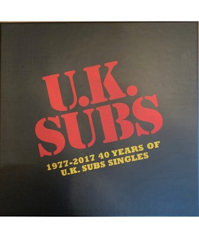 U.K. Subs 1977-2017: 40 YEARS OF UK SUBS SINGLES CD $16.92 CD