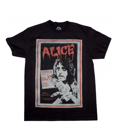 Alice Cooper T Shirt | Alice Cooper Vintage Poster T-Shirt $8.73 Shirts