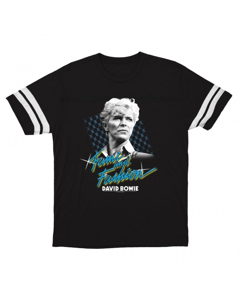 David Bowie T-Shirt | Fame And Fashion Design Football Shirt $15.82 Shirts