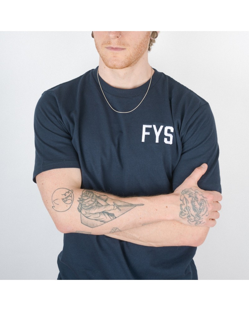 Four Year Strong Embroidered Logo Shirt (Navy) $8.50 Shirts