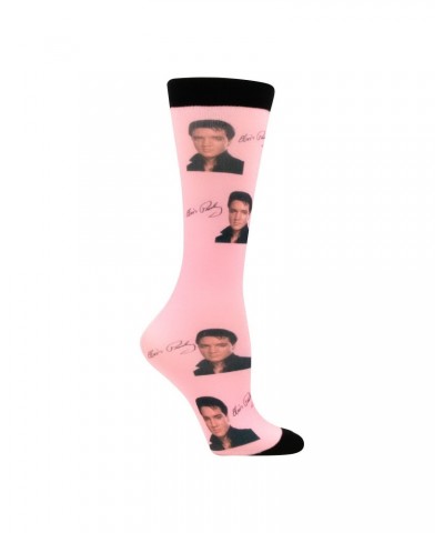 Elvis Presley Pink Elvis Socks $3.88 Footware