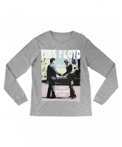 Pink Floyd Long Sleeve Shirt | Pastel Wish You Were Here Design Shirt $11.68 Shirts